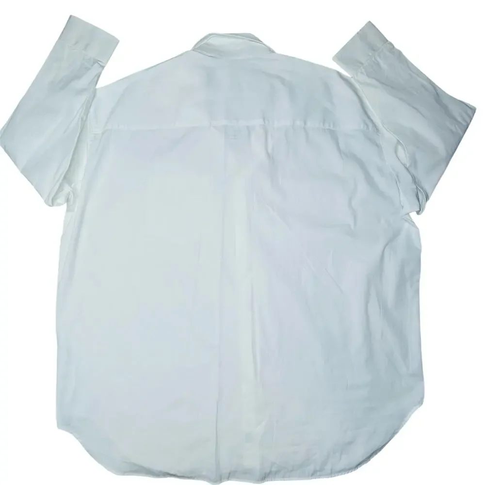 Frank & Eileen Mackenzie Shirt Button-Up One Size White Long sleeve Coastal Boho - Picture 5 of 10